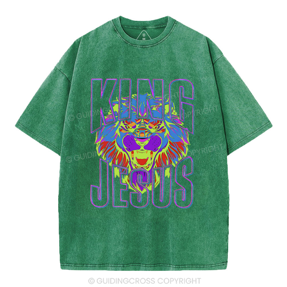 King Jesus Christian Washed T-Shirt