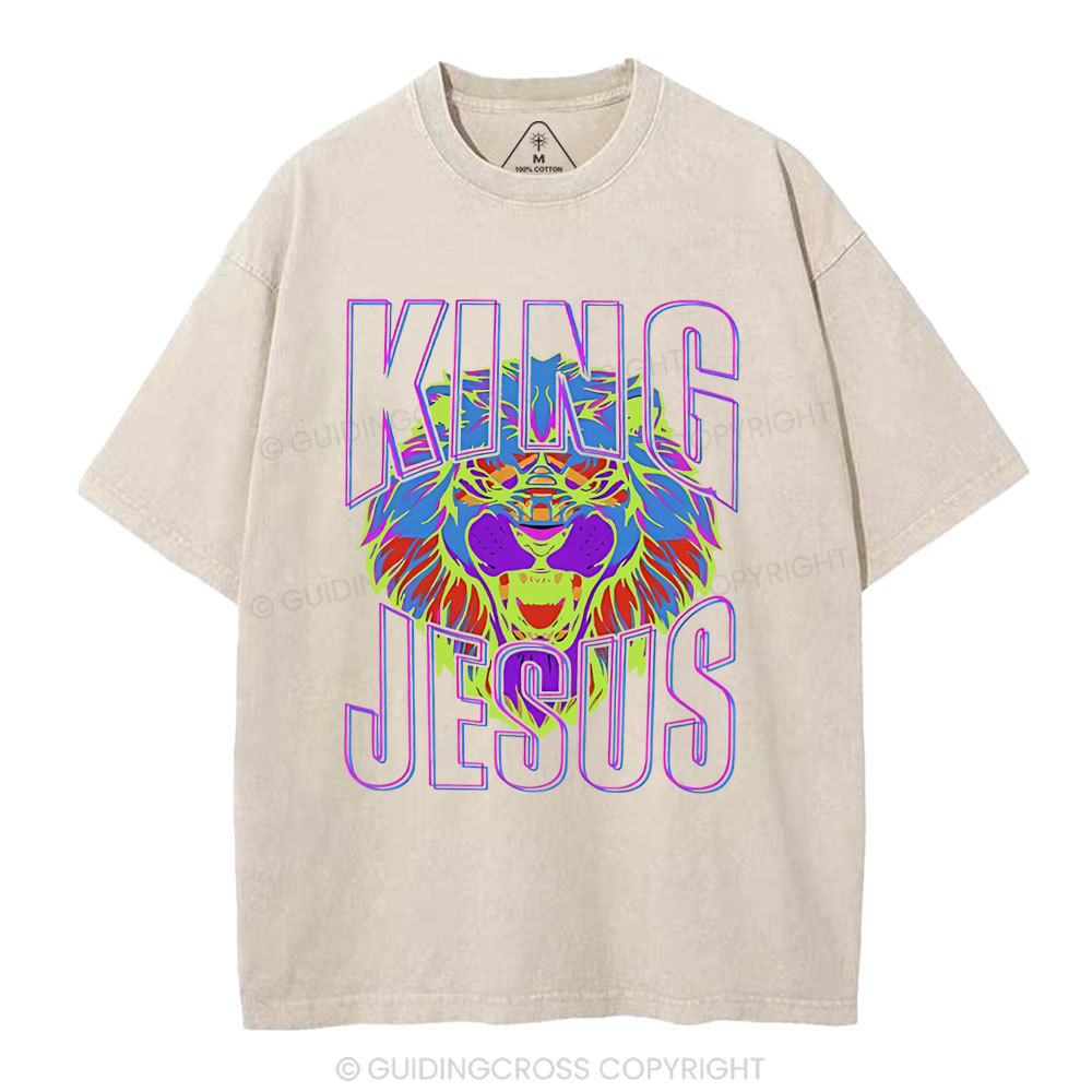 King Jesus Christian Washed T-Shirt