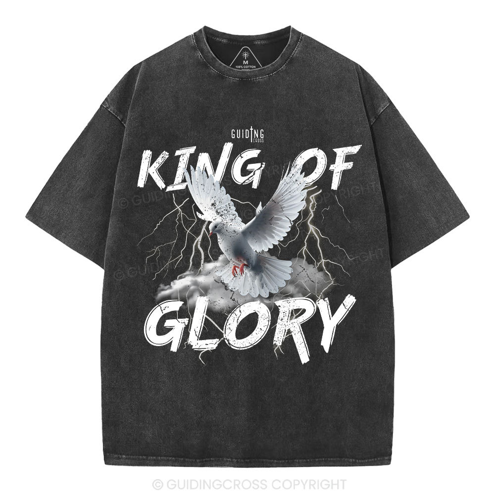 King Of Glory Christian Washed T-Shirt