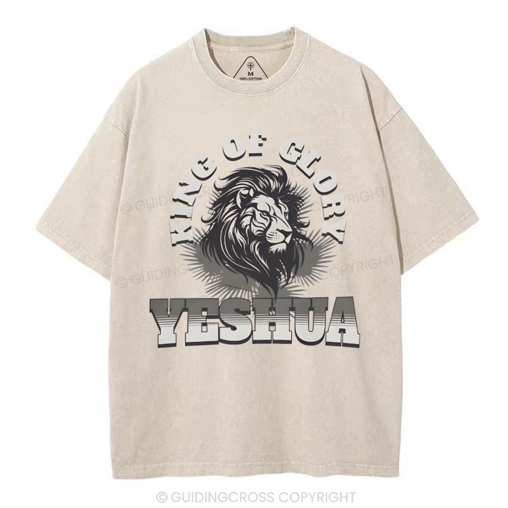 King Of Glory Christian Washed T-Shirt