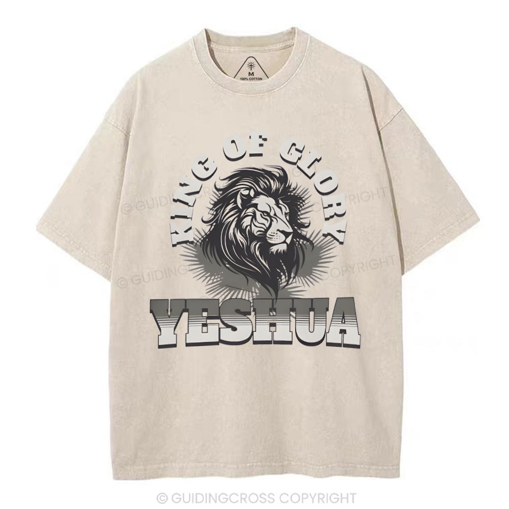 King Of Glory Christian Washed T-Shirt
