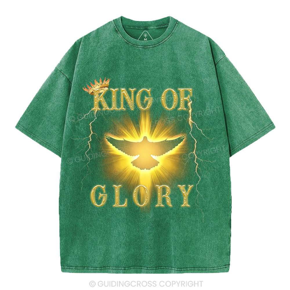 King Of Glory Christian Washed T-Shirt