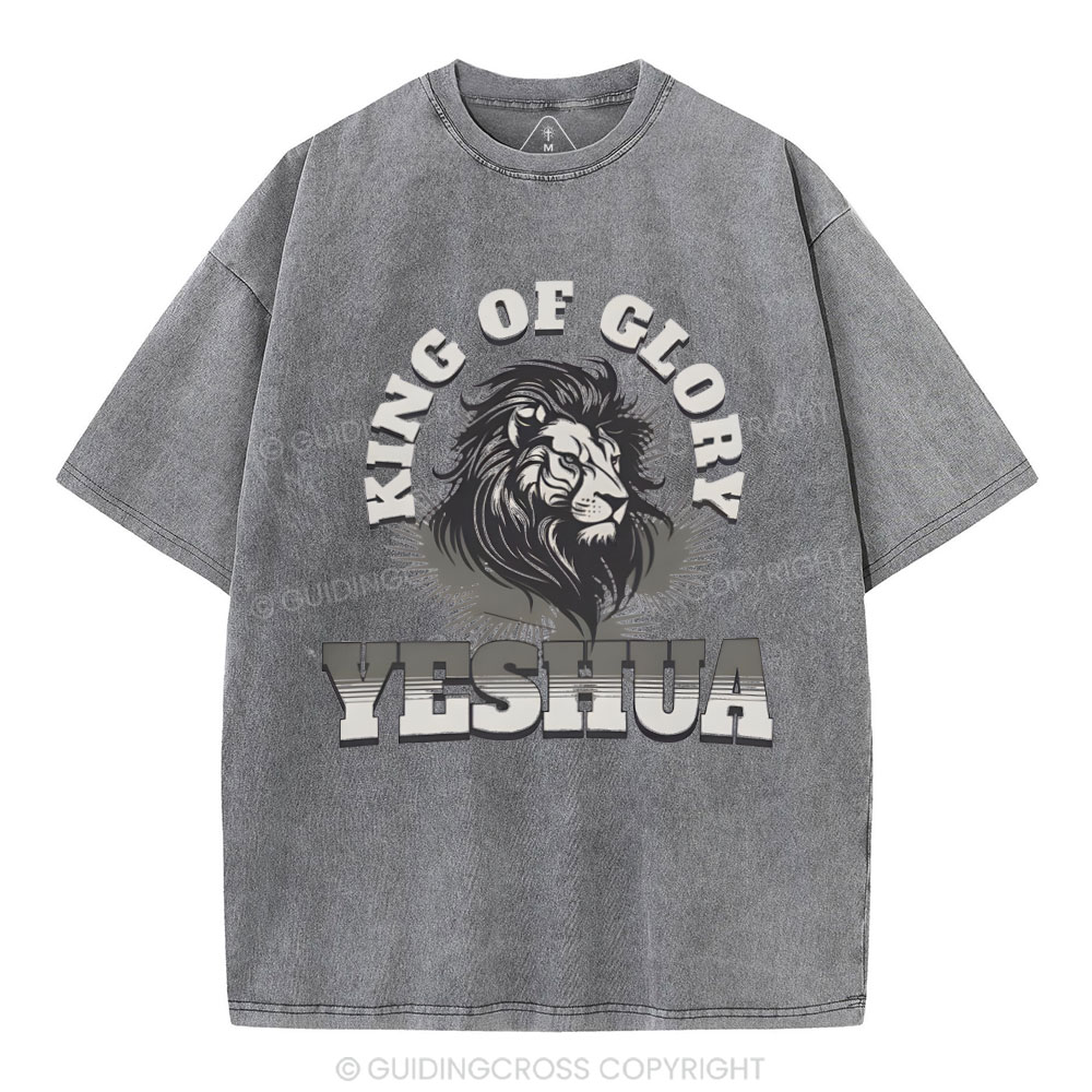 King Of Glory Christian Washed T-Shirt