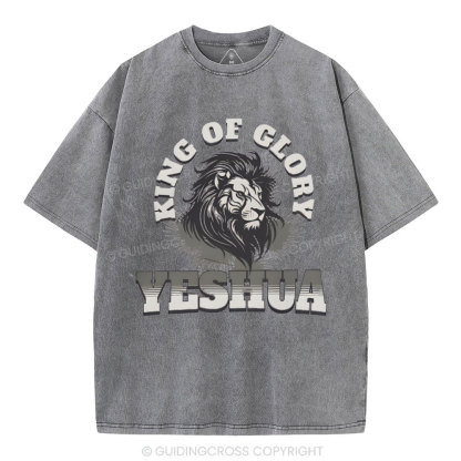 King Of Glory Christian Washed T-Shirt
