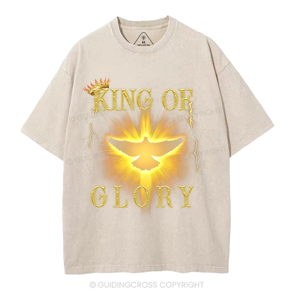 King Of Glory Christian Washed T-Shirt