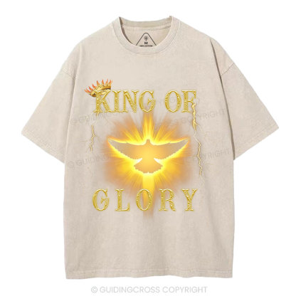 King Of Glory Christian Washed T-Shirt