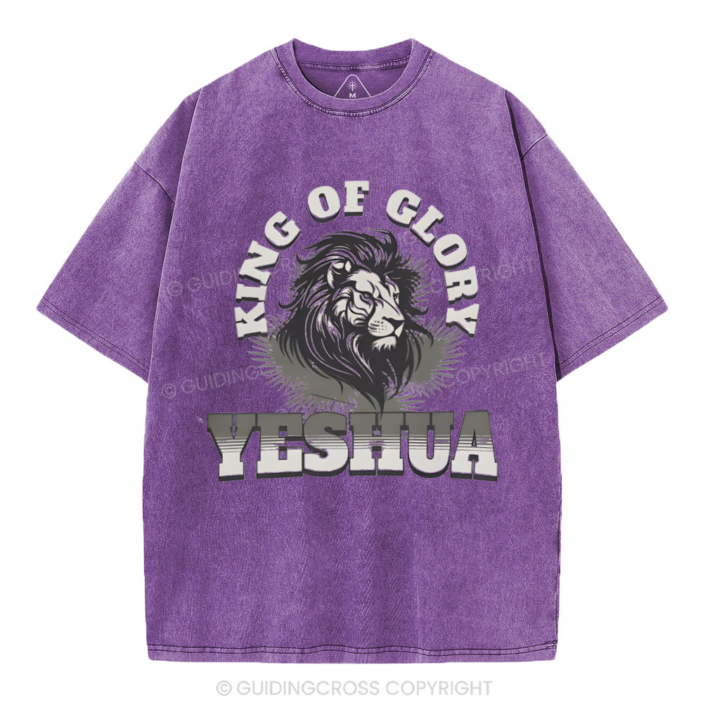 King Of Glory Christian Washed T-Shirt