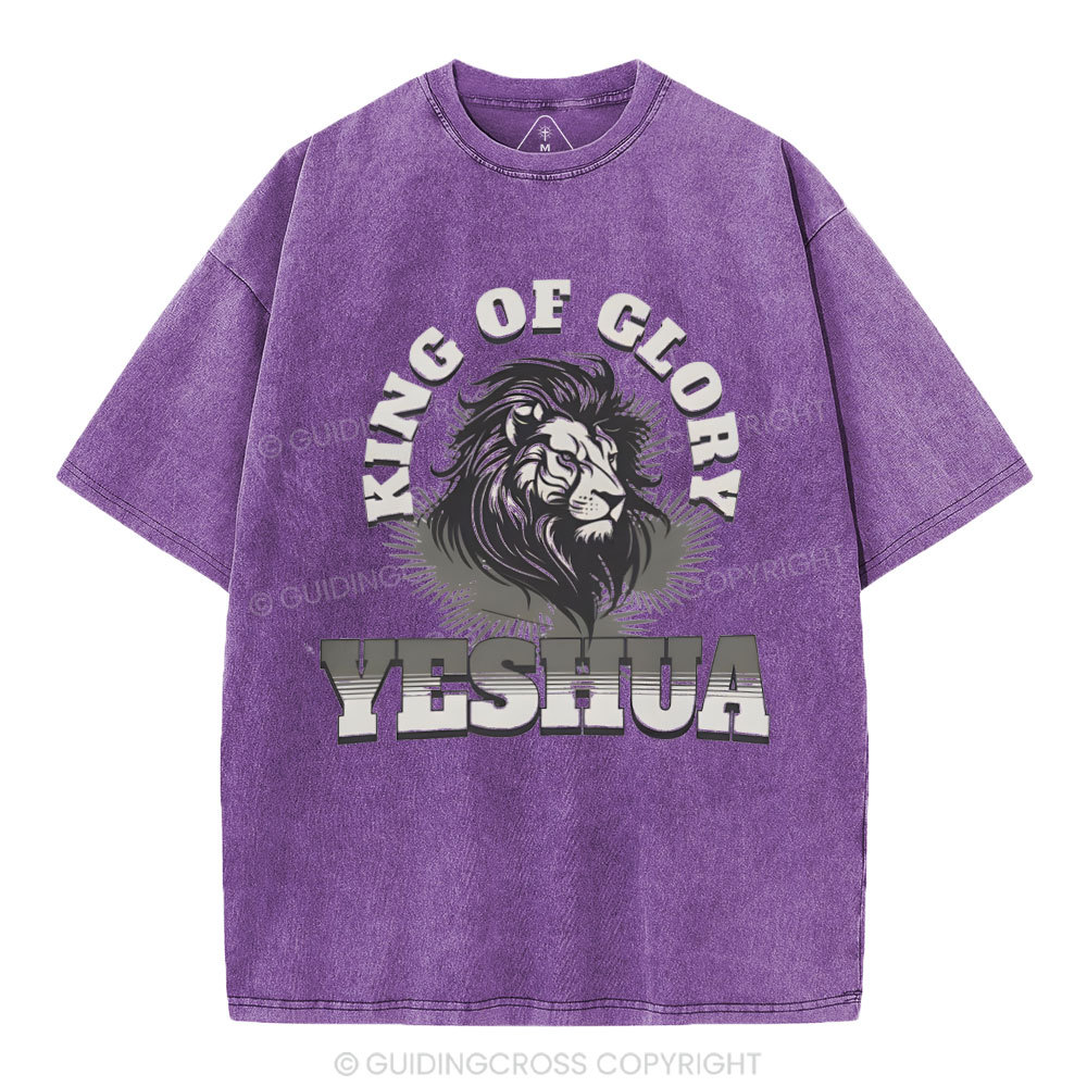 King Of Glory Christian Washed T-Shirt