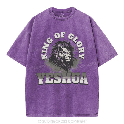 King Of Glory Christian Washed T-Shirt