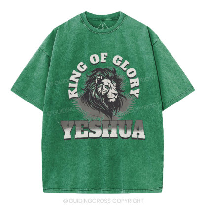 King Of Glory Christian Washed T-Shirt