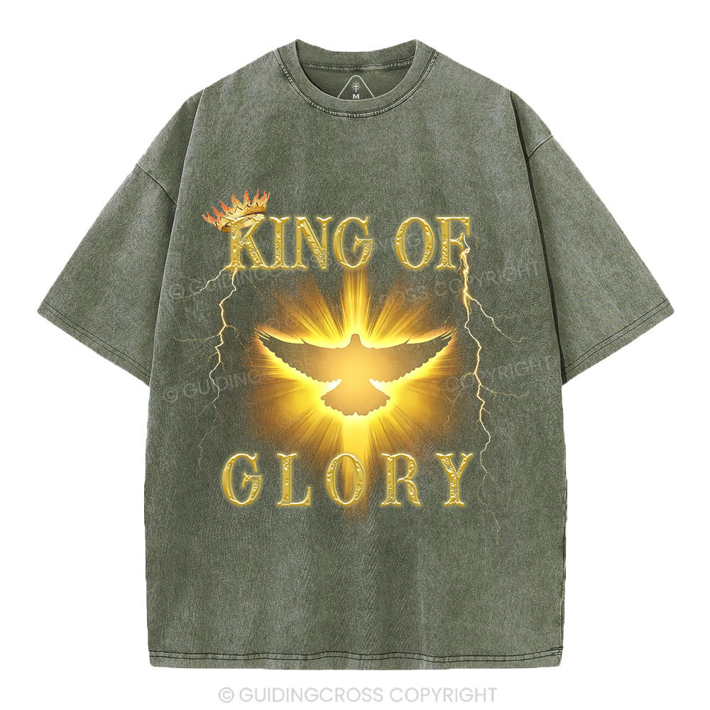 King Of Glory Christian Washed T-Shirt
