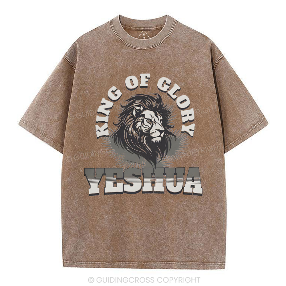 King Of Glory Christian Washed T-Shirt