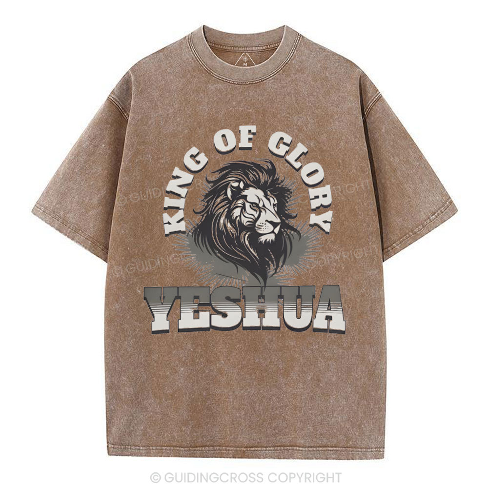 King Of Glory Christian Washed T-Shirt