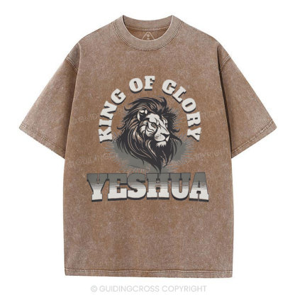King Of Glory Christian Washed T-Shirt