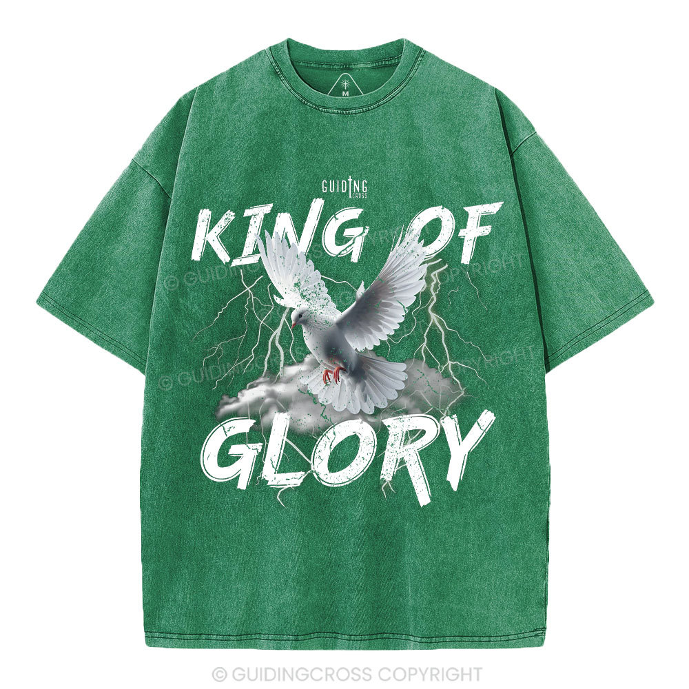 King Of Glory Christian Washed T-Shirt