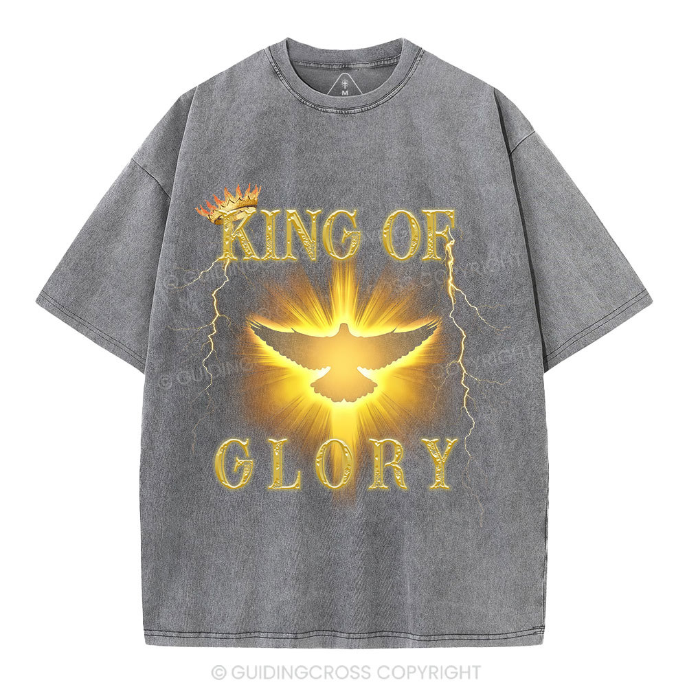 King Of Glory Christian Washed T-Shirt