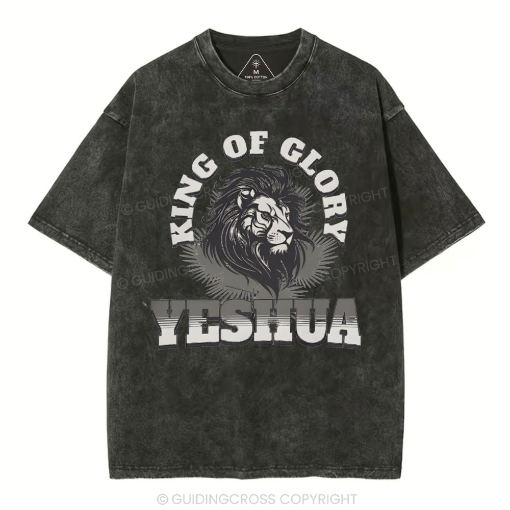 King Of Glory Christian Washed T-Shirt