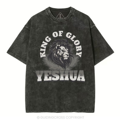 King Of Glory Christian Washed T-Shirt