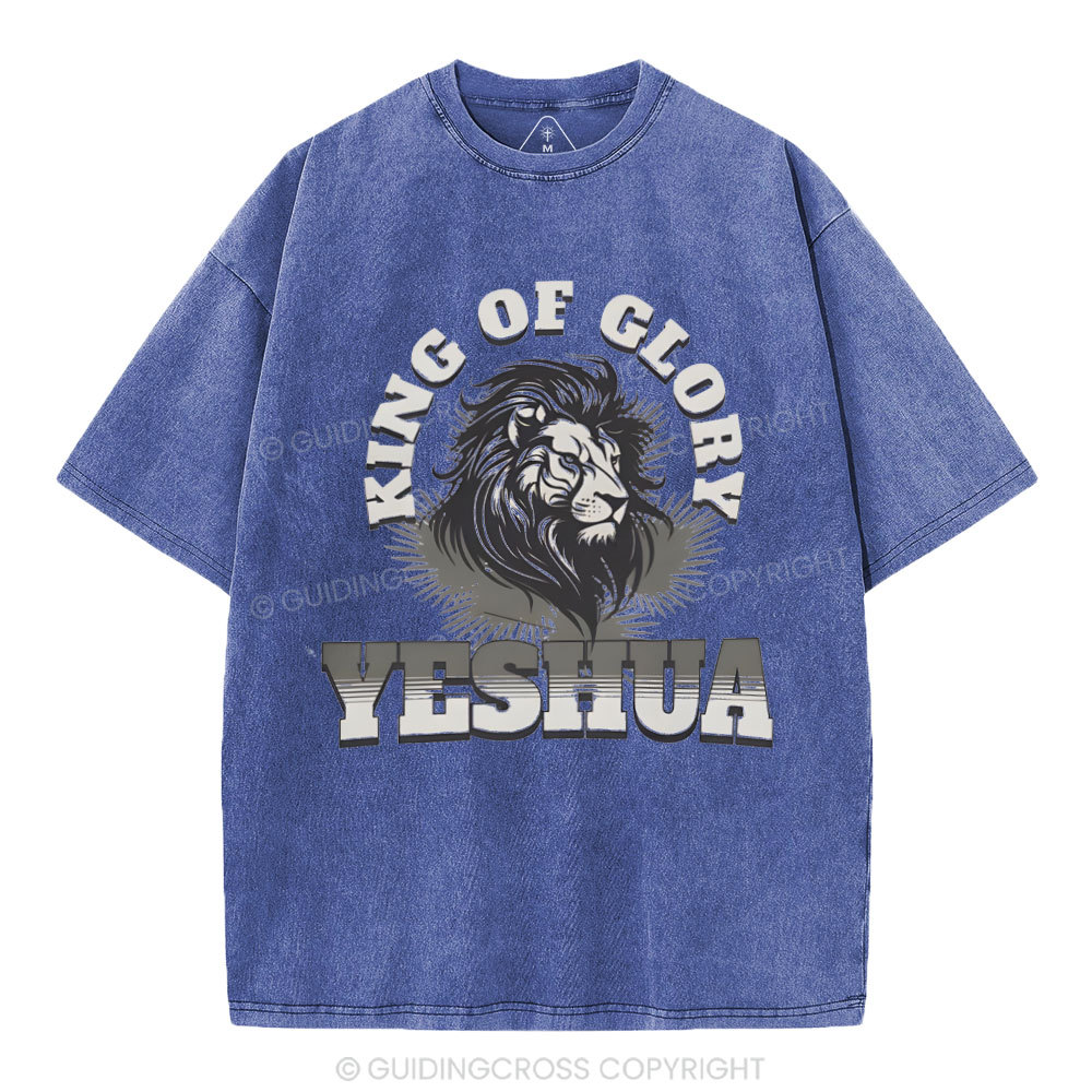King Of Glory Christian Washed T-Shirt
