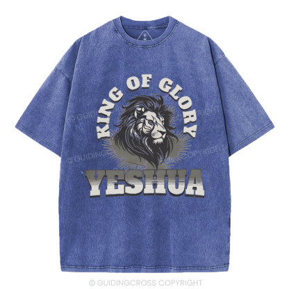 King Of Glory Christian Washed T-Shirt