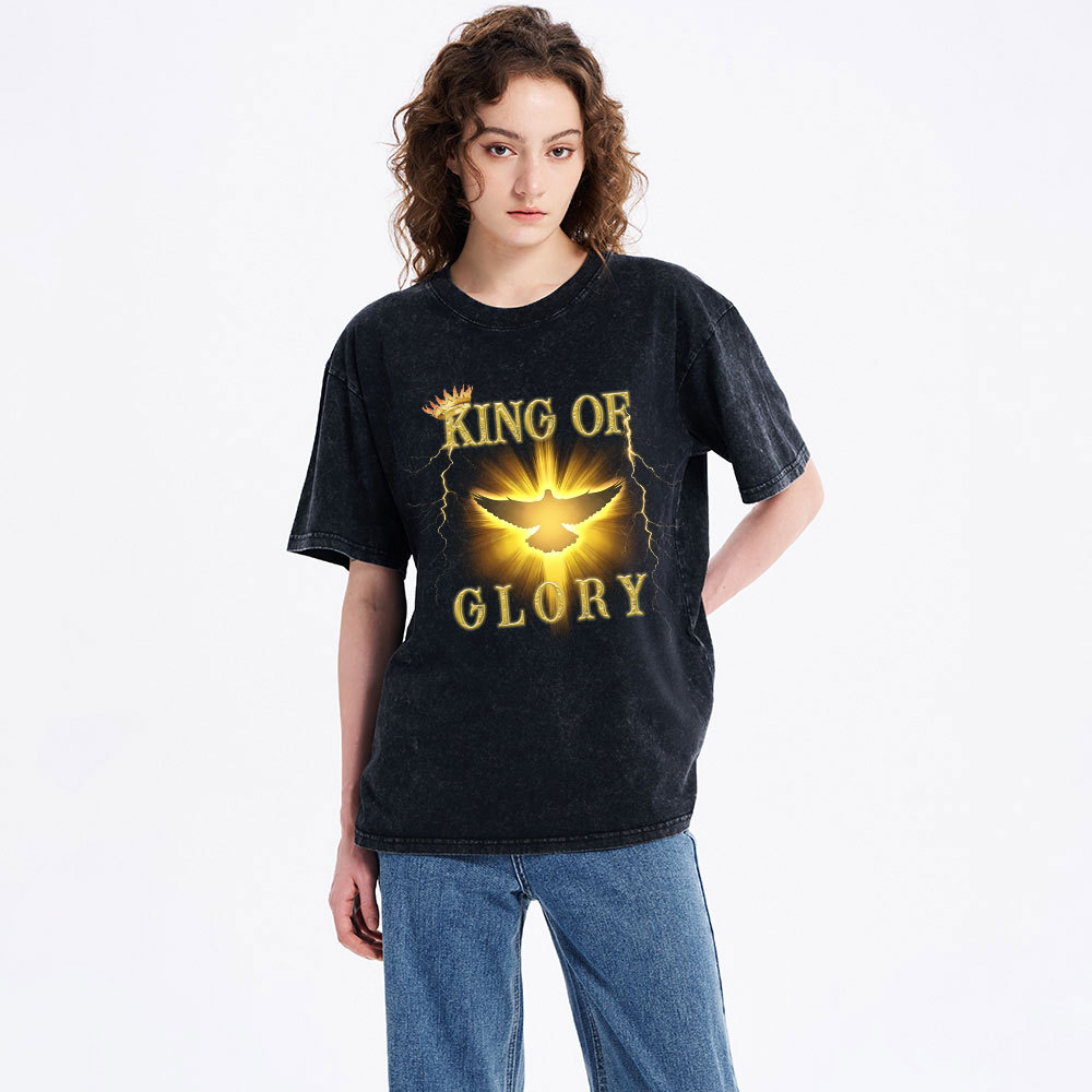 King Of Glory Christian Washed T-Shirt