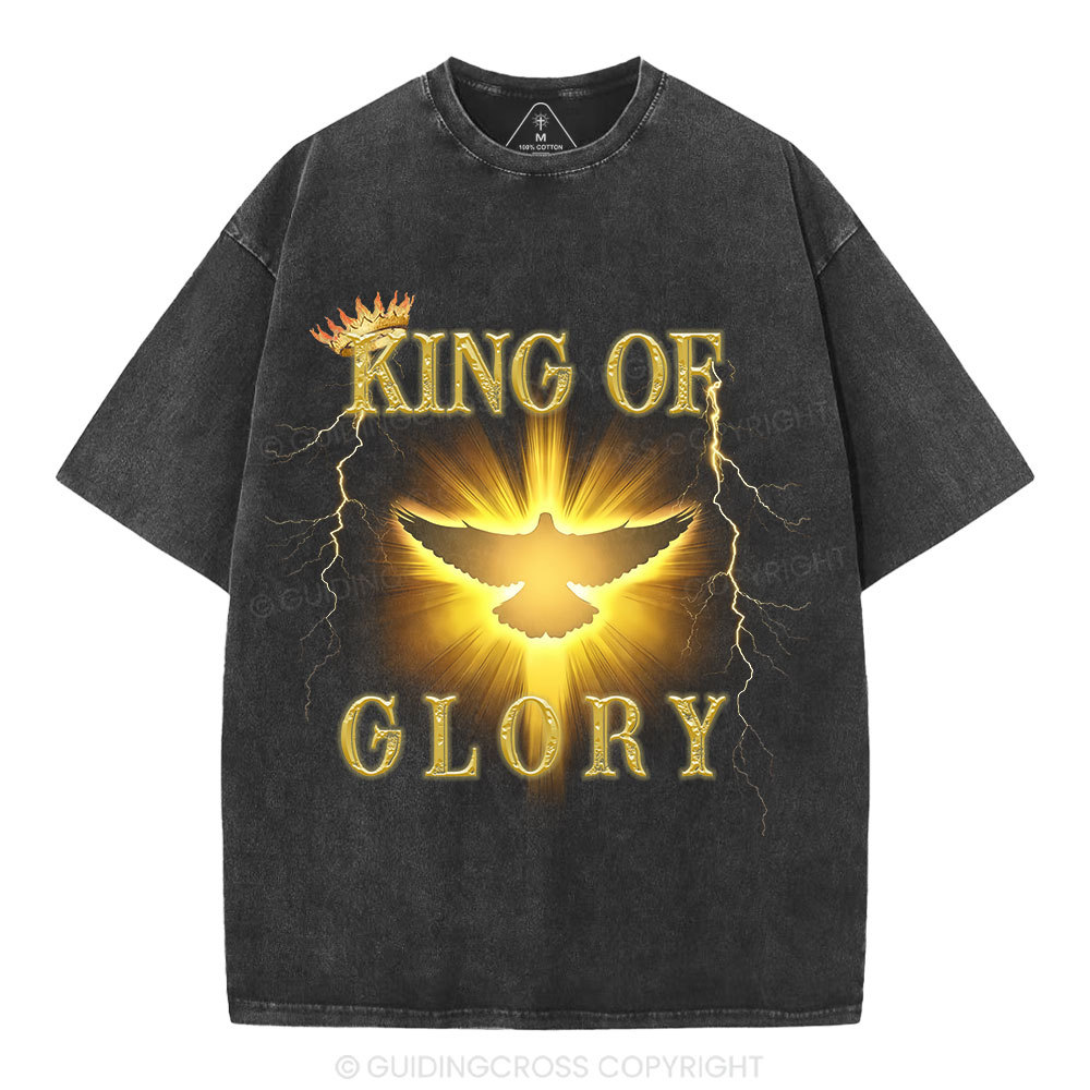 King Of Glory Christian Washed T-Shirt