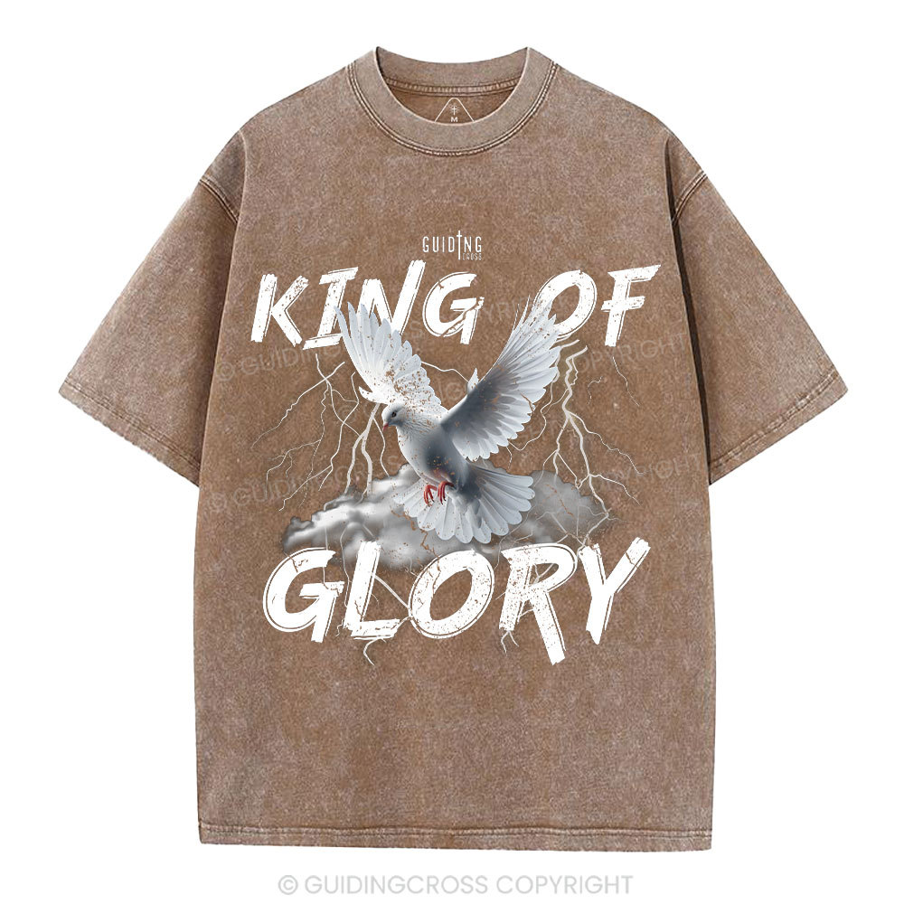 King Of Glory Christian Washed T-Shirt