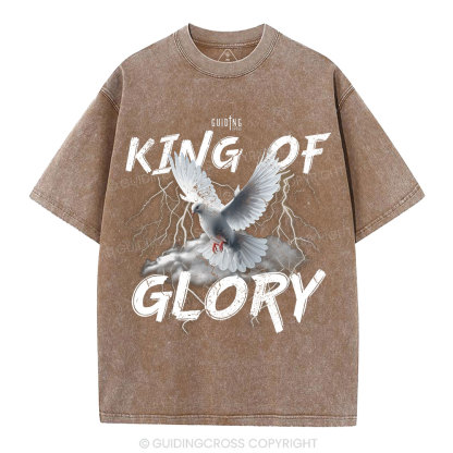 King Of Glory Christian Washed T-Shirt