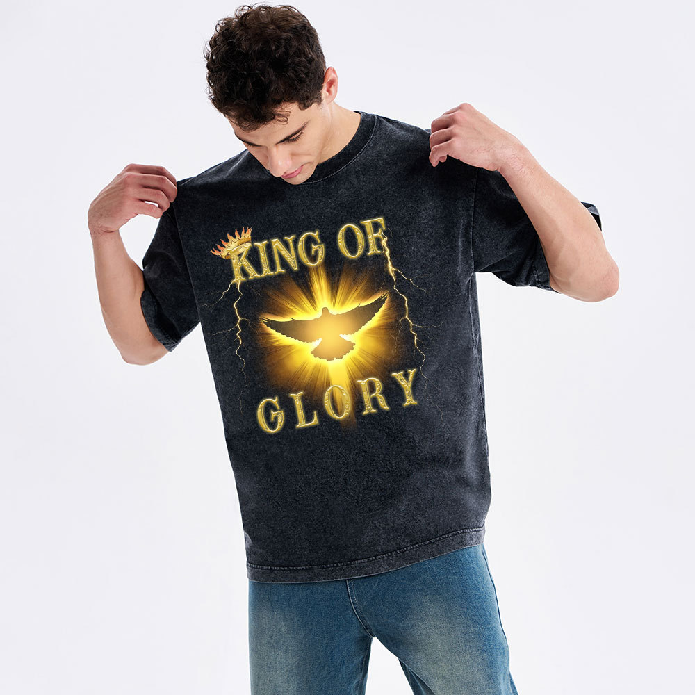 King Of Glory Christian Washed T-Shirt