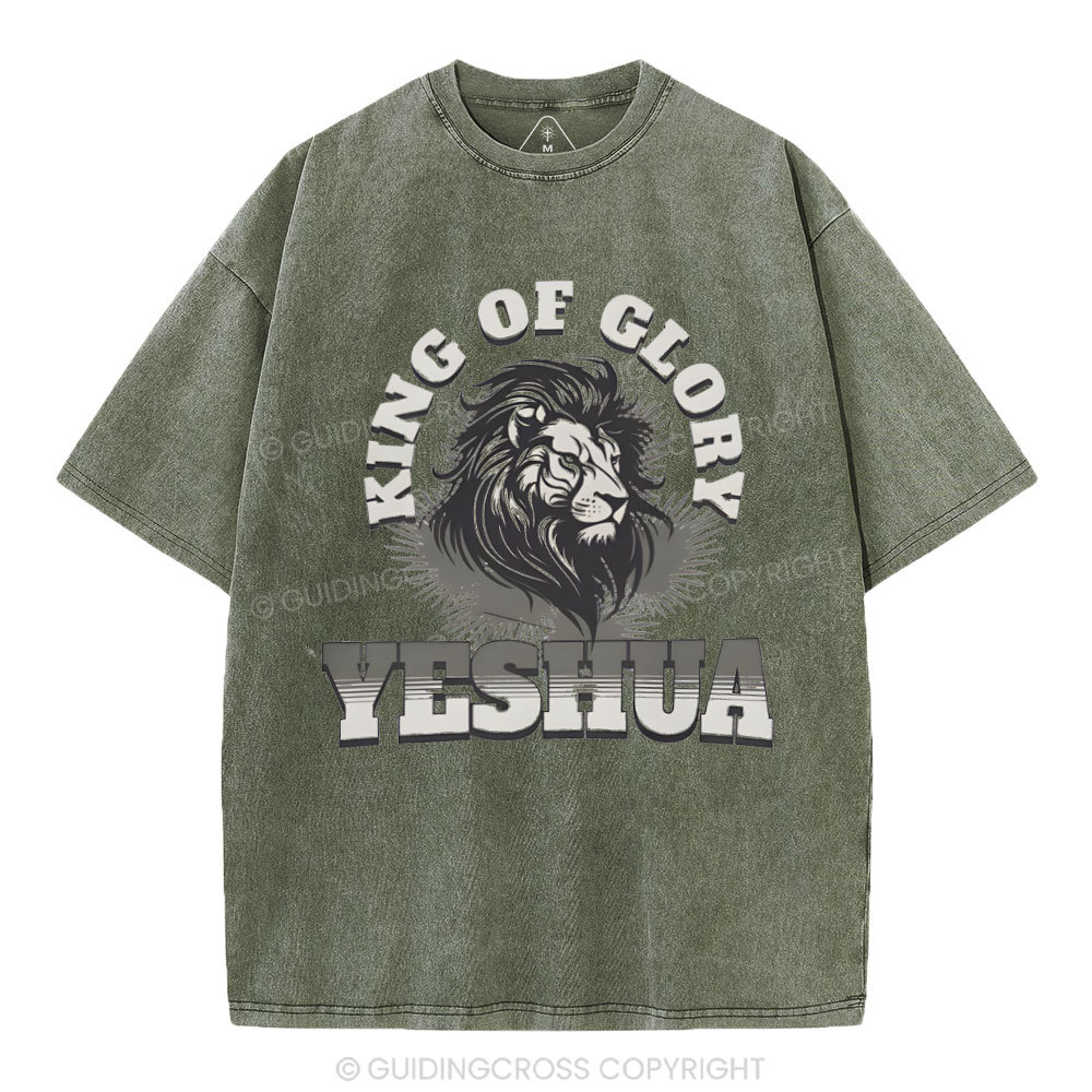 King Of Glory Christian Washed T-Shirt