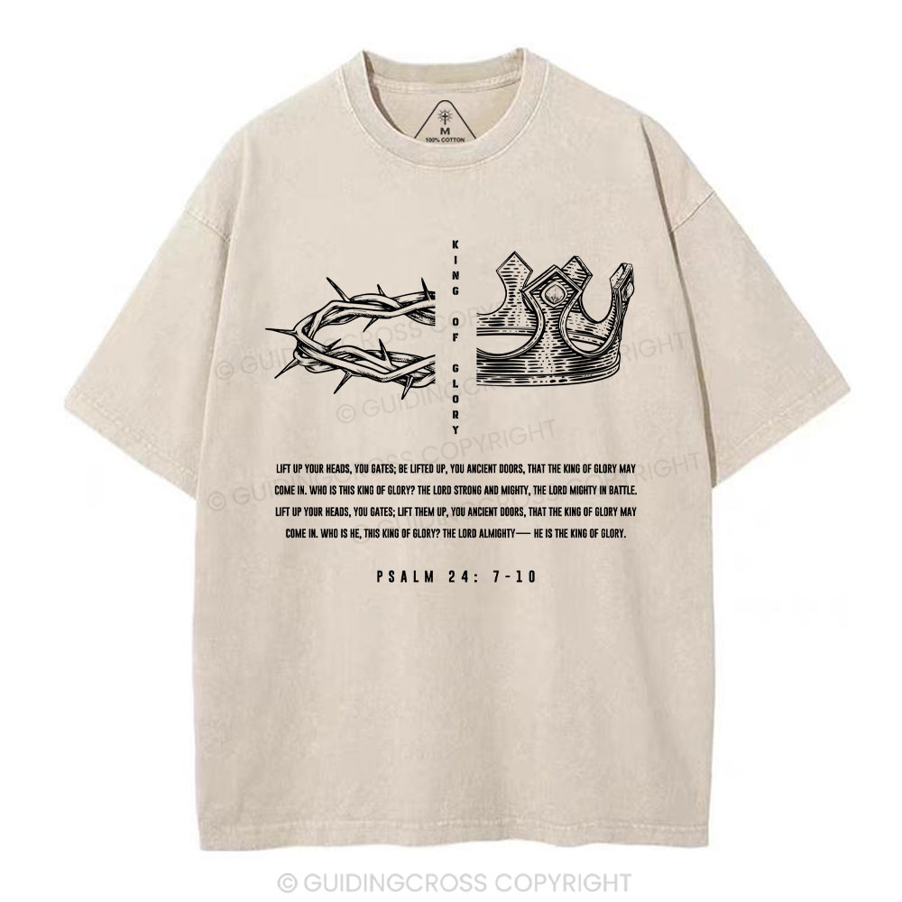 King Of Glory Christian Washed T-Shirt