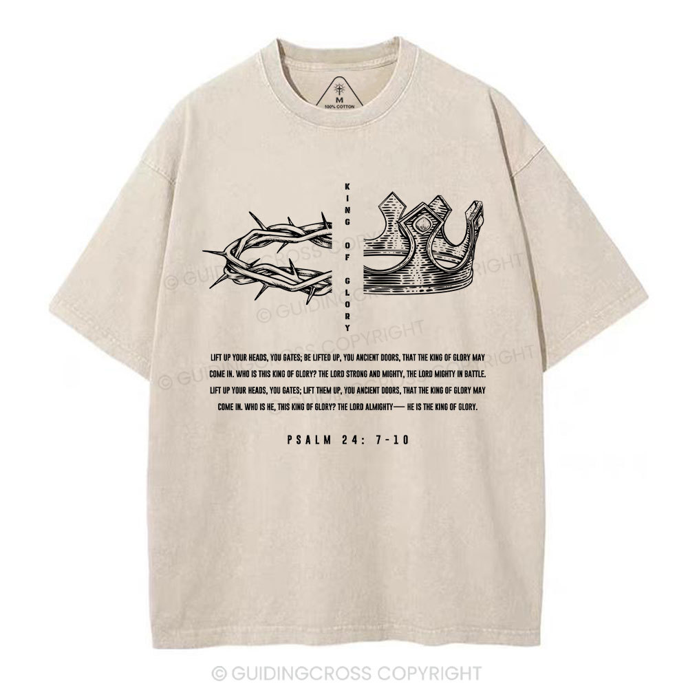 King Of Glory Christian Washed T-Shirt