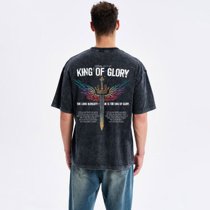 King Of Glory Christian Washed T-Shirt