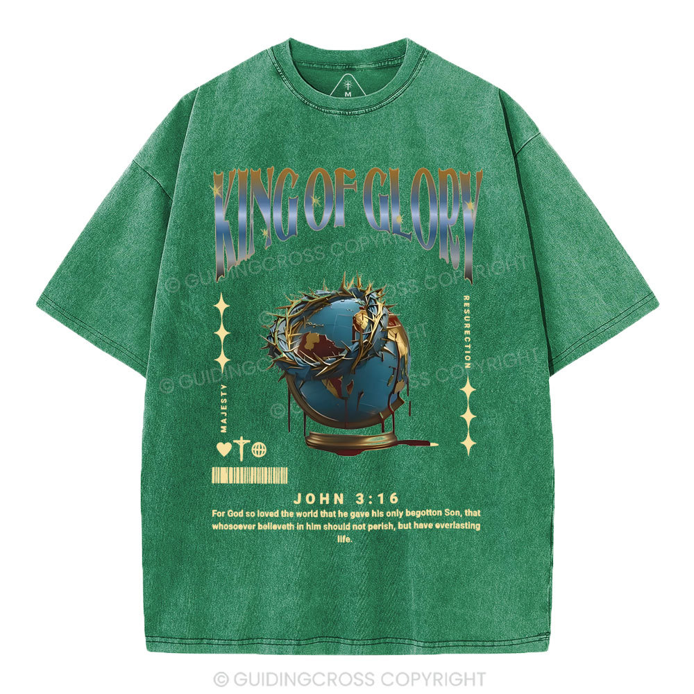 King Of Glory Christian Washed T-Shirt