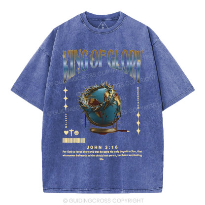 King Of Glory Christian Washed T-Shirt