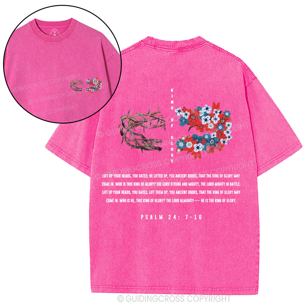 King Of Glory Christian Washed T-Shirt