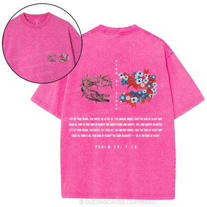 King Of Glory Christian Washed T-Shirt