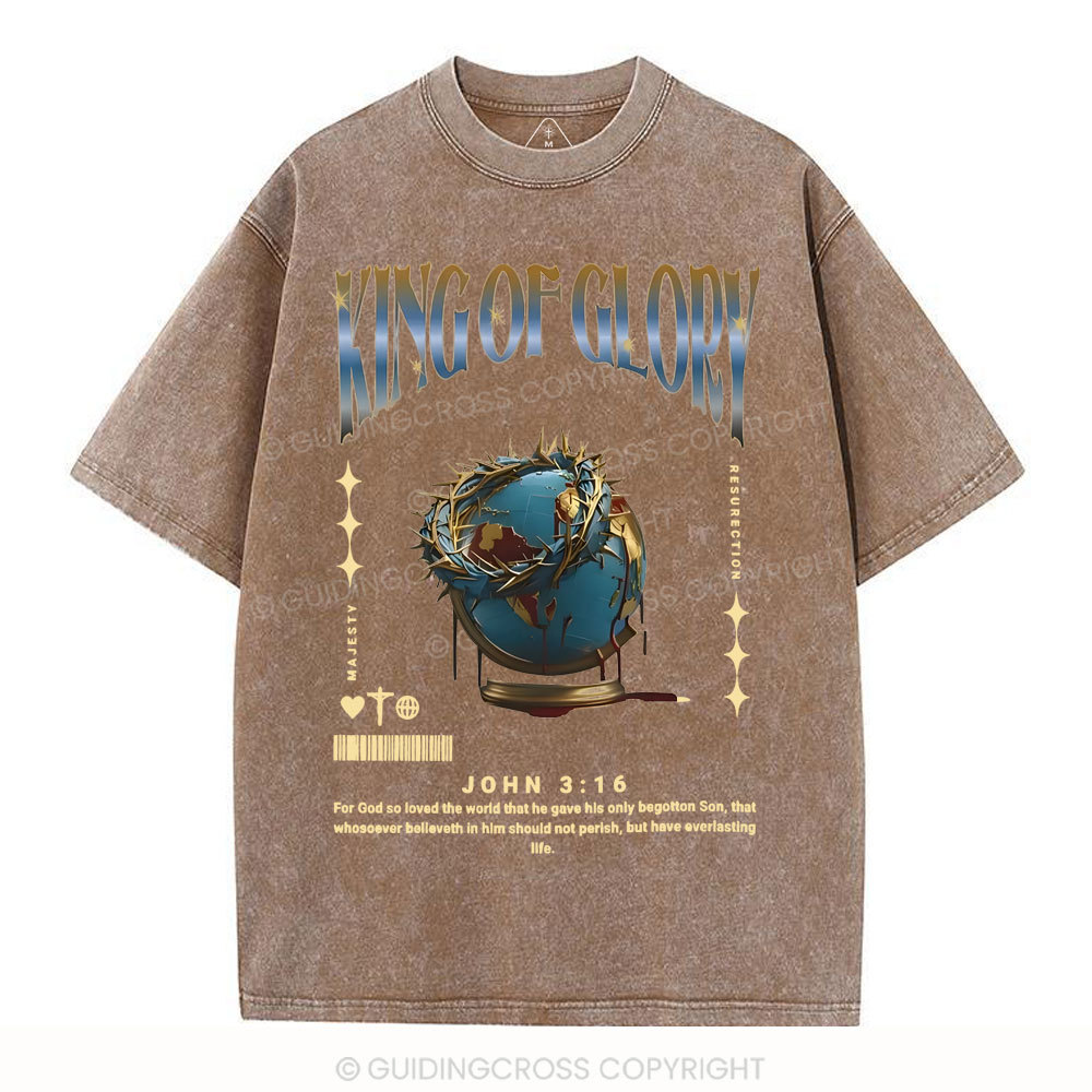 King Of Glory Christian Washed T-Shirt