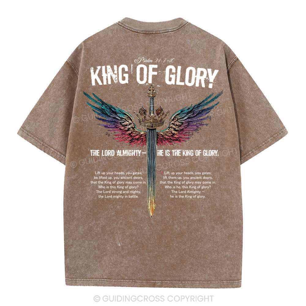King Of Glory Christian Washed T-Shirt