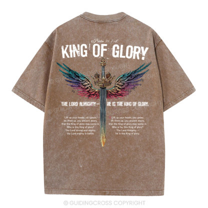 King Of Glory Christian Washed T-Shirt
