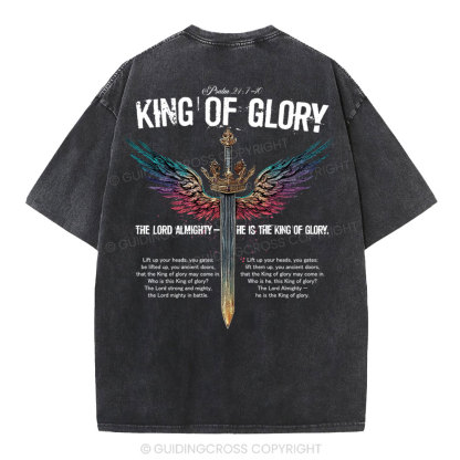 King Of Glory Christian Washed T-Shirt