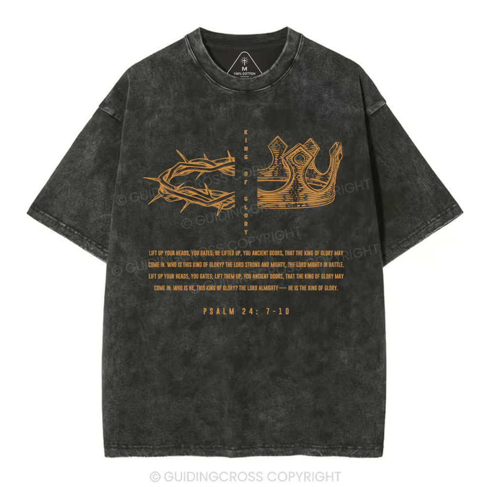 King Of Glory Christian Washed T-Shirt