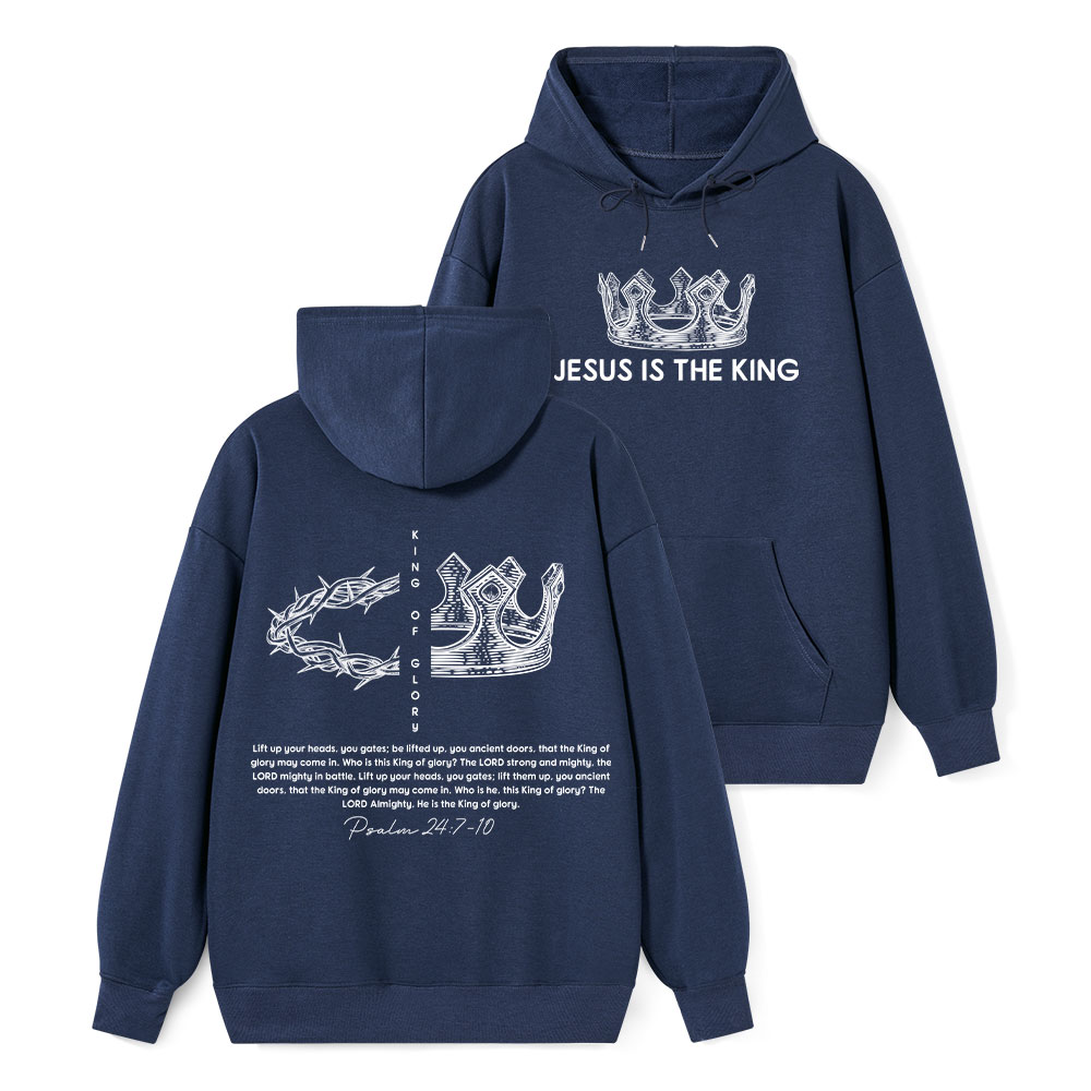 King Of Glory Classic Christian Hoodie Sale - GuidingCross