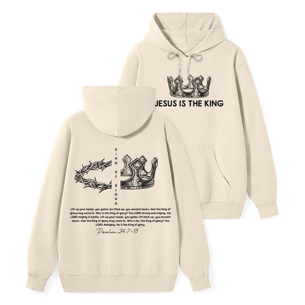 King Of Glory Classic Christian Hoodie