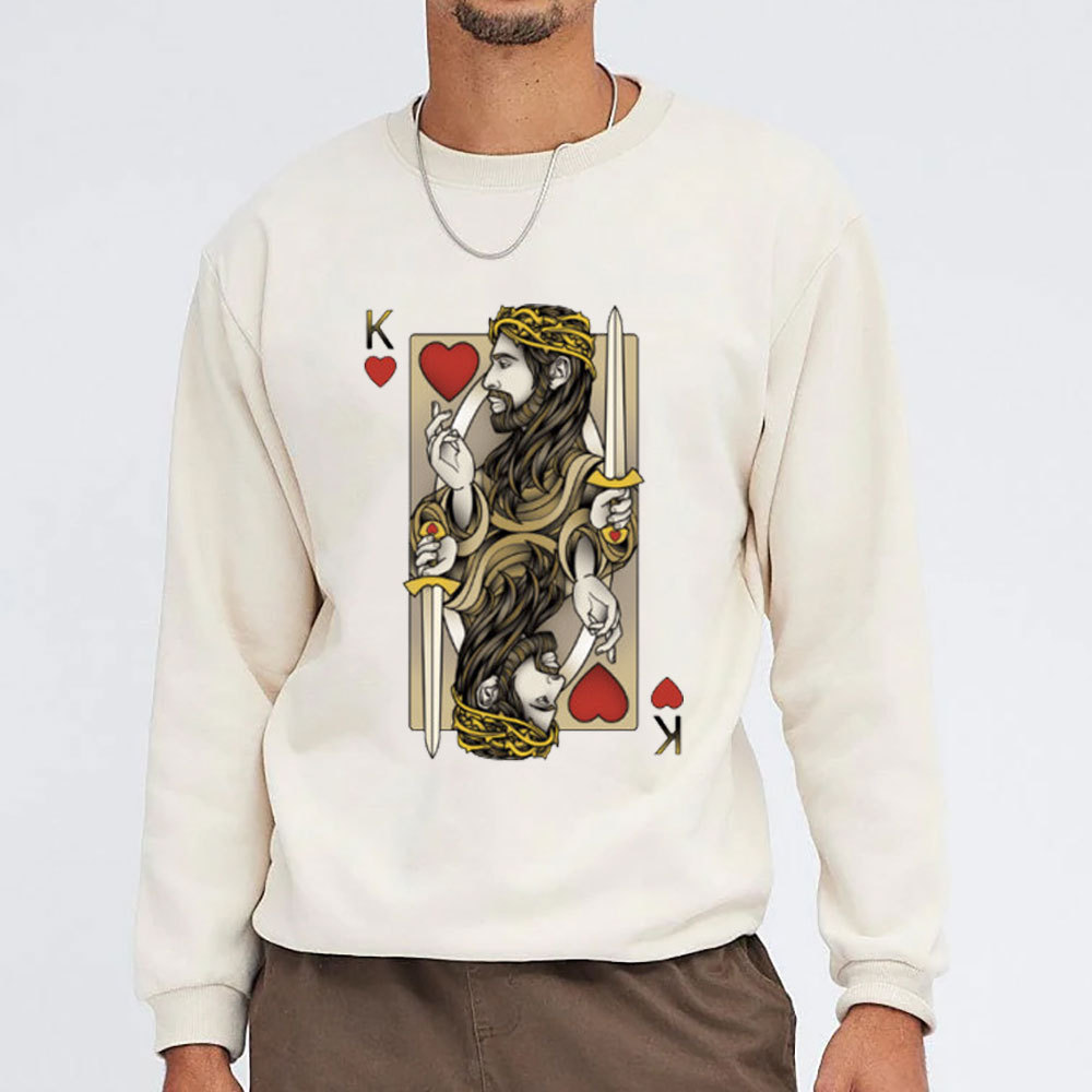 King Of Hearts Christian Washed Sweatshirt