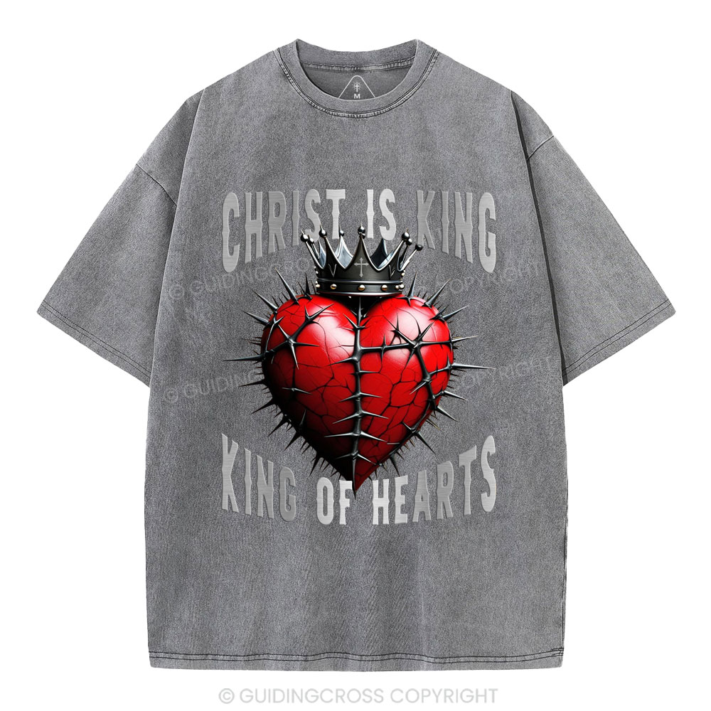 King Of Hearts Christian Washed T-Shirt