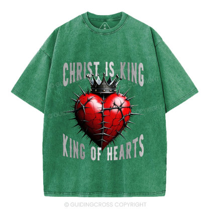 King Of Hearts Christian Washed T-Shirt
