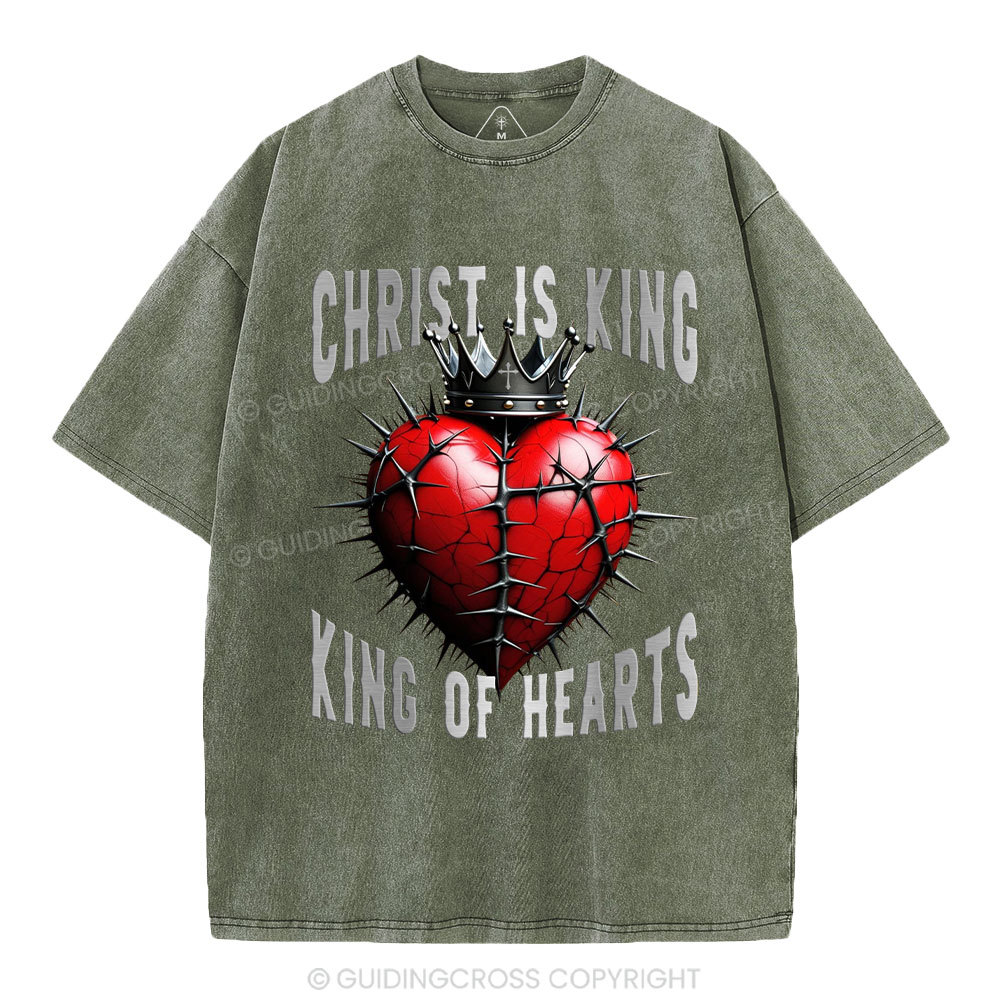 King Of Hearts Christian Washed T-Shirt