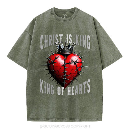 King Of Hearts Christian Washed T-Shirt