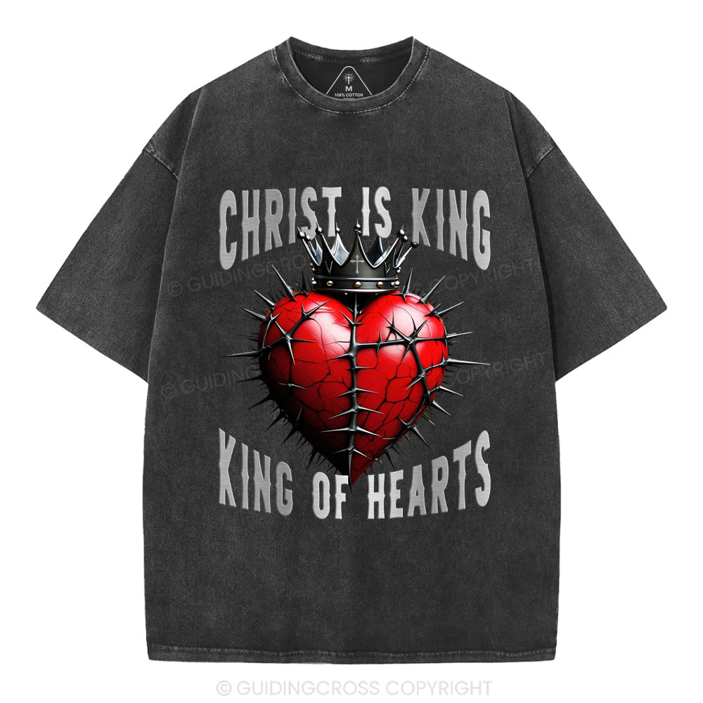 King Of Hearts Christian Washed T-Shirt